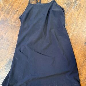 all in motion Black Athletic Tank with Printed Logo